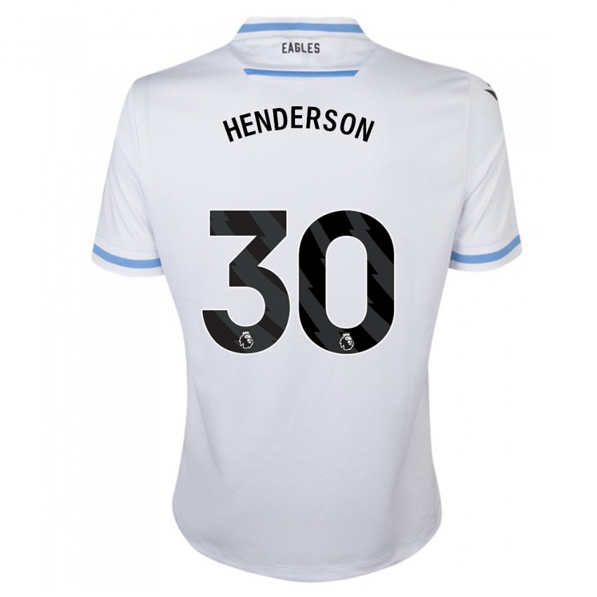 Homem Camisola Dean Henderson #30 Branco Alternativa 2023/24 Camisa