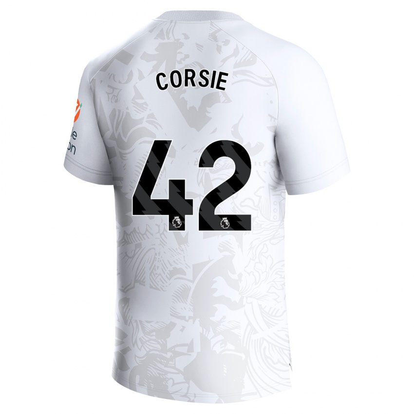 Homem Camisola Rachel Corsie #42 Branco Alternativa 2023/24 Camisa
