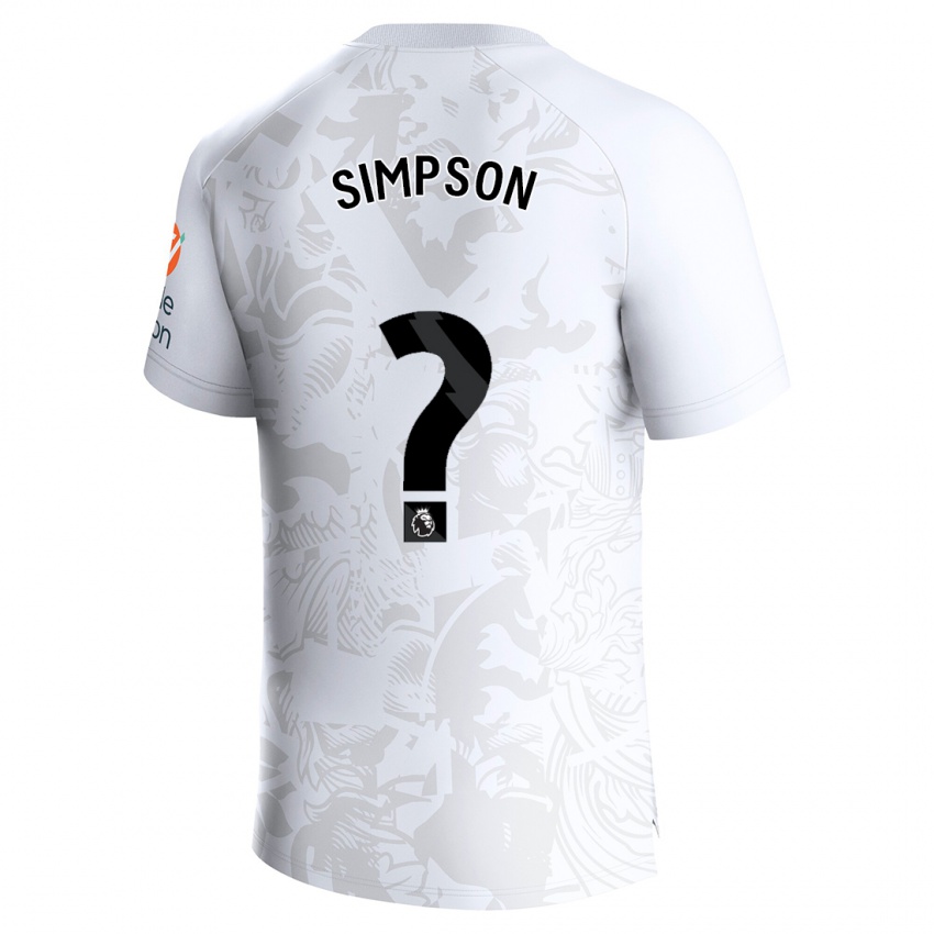 Homem Camisola Ewan Simpson #0 Branco Alternativa 2023/24 Camisa