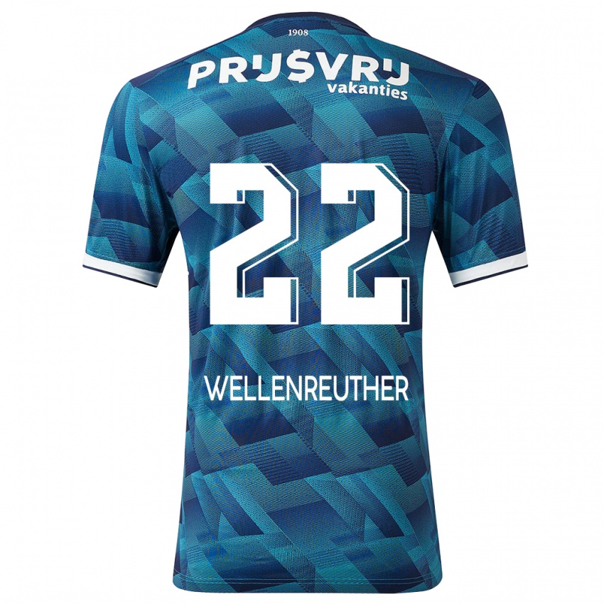 Homem Camisola Timon Wellenreuther #22 Azul Alternativa 2023/24 Camisa