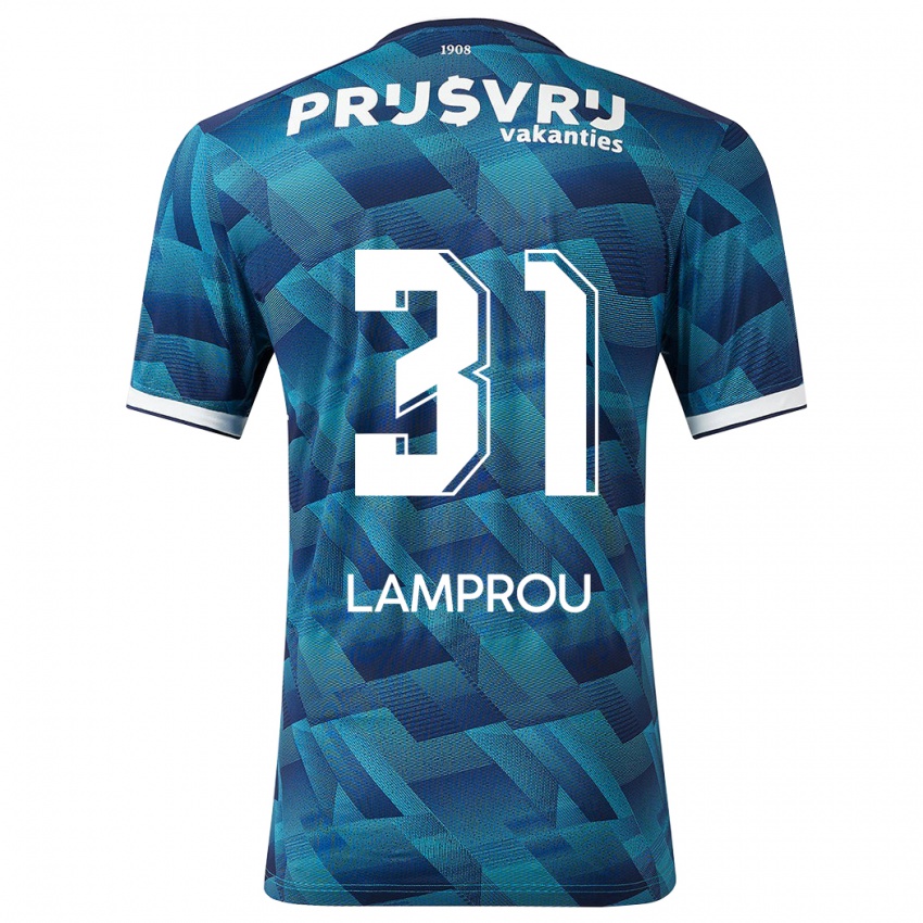 Homem Camisola Kostas Lamprou #31 Azul Alternativa 2023/24 Camisa
