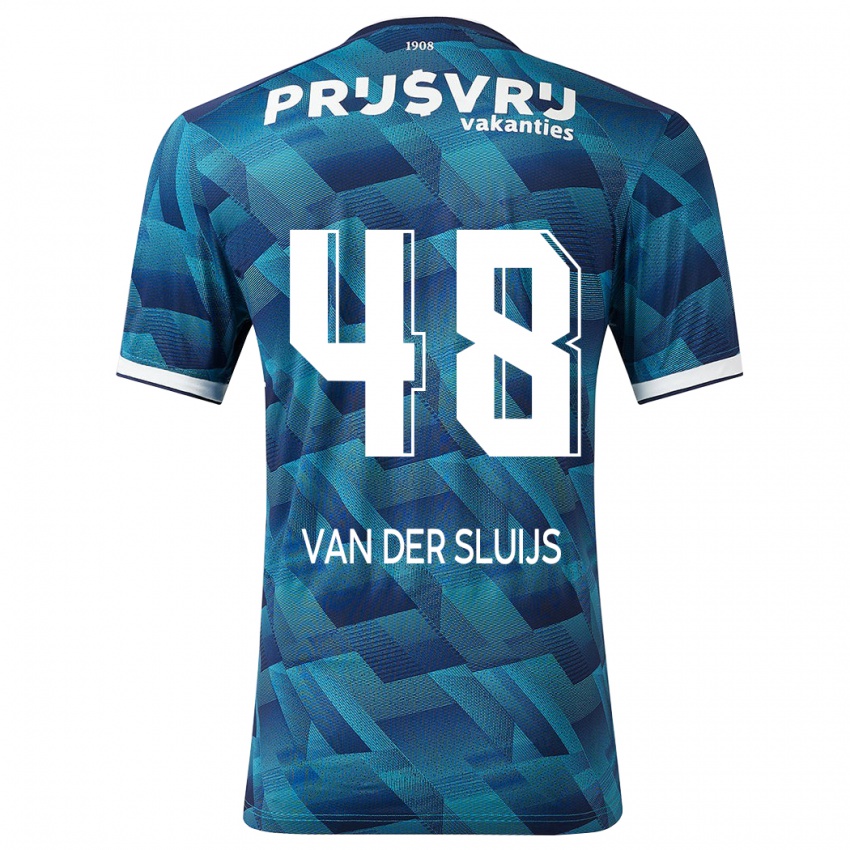 Homem Camisola Joep Van Der Sluijs #48 Azul Alternativa 2023/24 Camisa