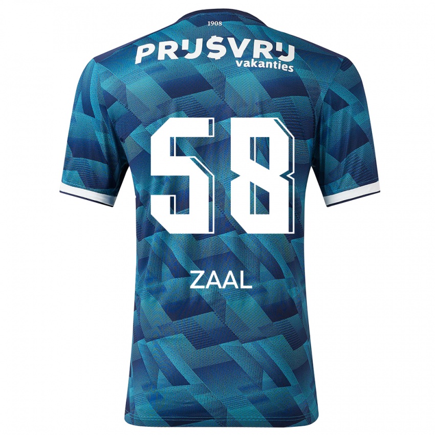 Homem Camisola Timo Zaal #58 Azul Alternativa 2023/24 Camisa