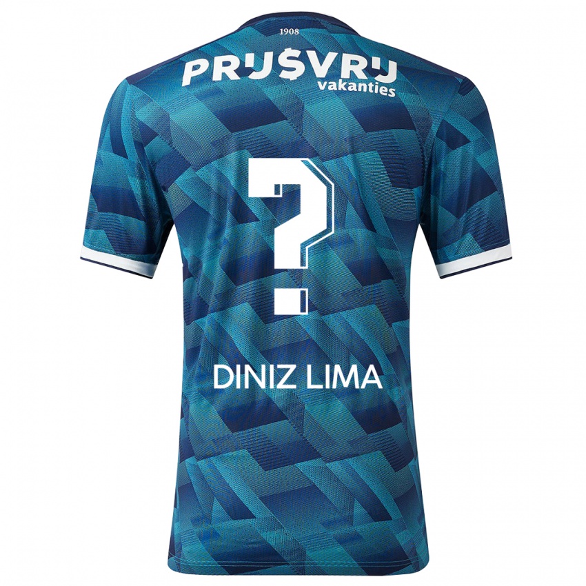 Homem Camisola Lucas Diniz Lima #0 Azul Alternativa 2023/24 Camisa