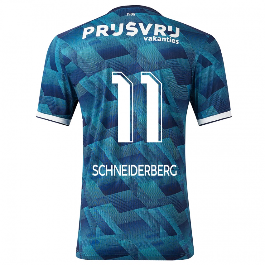 Homem Camisola July Schneiderberg #11 Azul Alternativa 2023/24 Camisa