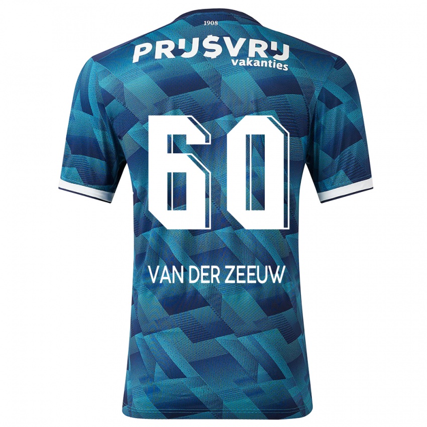 Homem Camisola Twan Van Der Zeeuw #60 Azul Alternativa 2023/24 Camisa