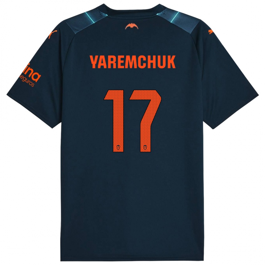 Homem Camisola Roman Yaremchuk #17 Azul Marinho Alternativa 2023/24 Camisa