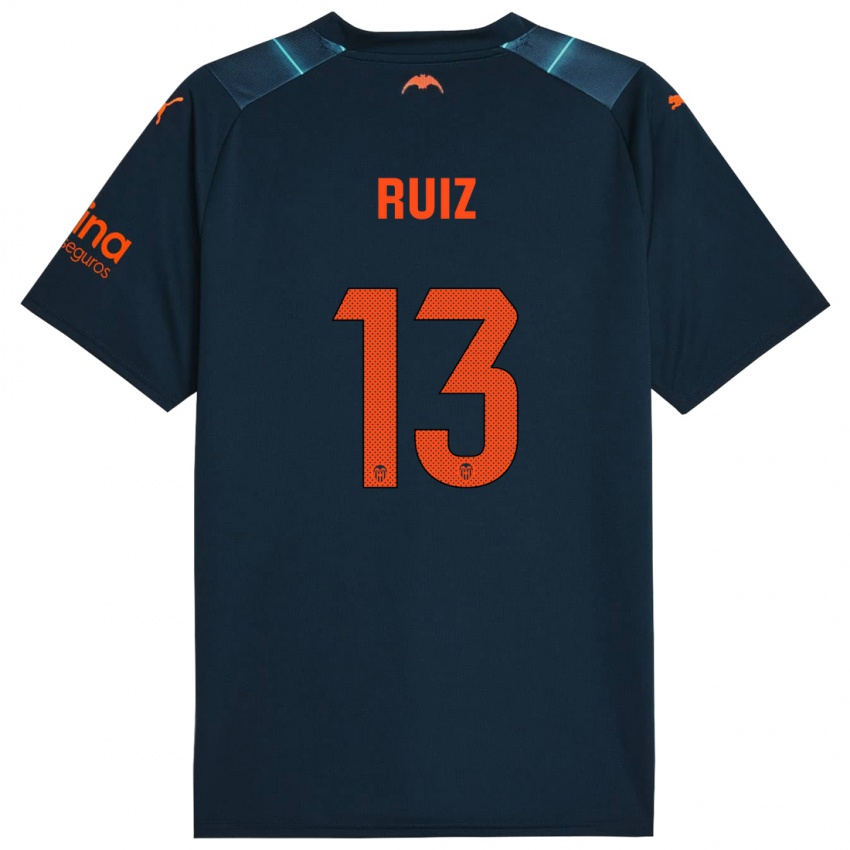 Homem Camisola Nil Ruiz #13 Azul Marinho Alternativa 2023/24 Camisa