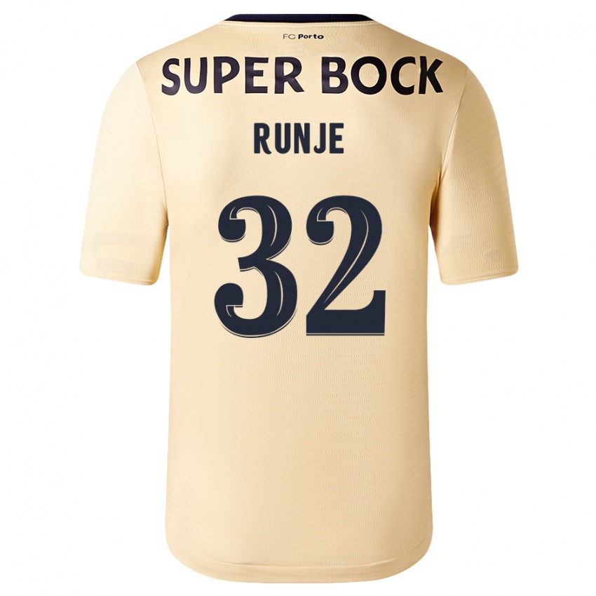 Homem Camisola Roko Runje #32 Bege-Dourado Alternativa 2023/24 Camisa