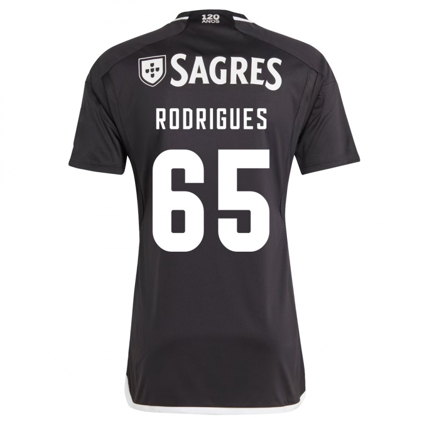 Homem Camisola Rafael Rodrigues #65 Preto Alternativa 2023/24 Camisa