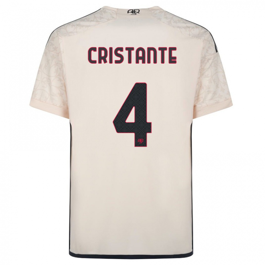 Homem Camisola Bryan Cristante #4 Esbranquiçado Alternativa 2023/24 Camisa