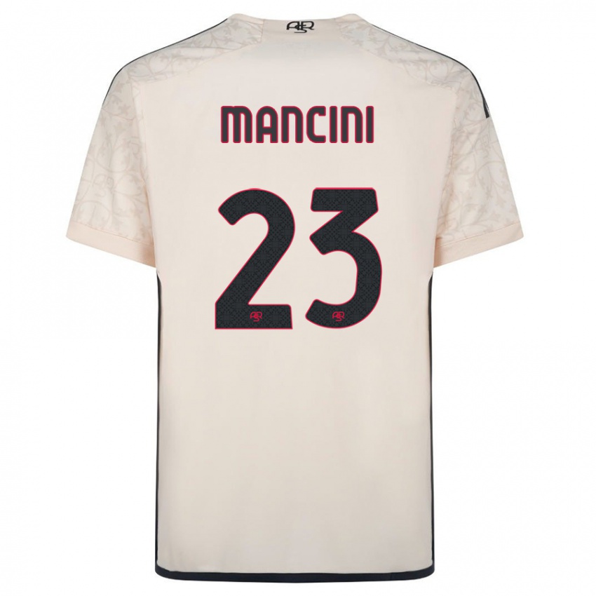 Homem Camisola Gianluca Mancini #23 Esbranquiçado Alternativa 2023/24 Camisa