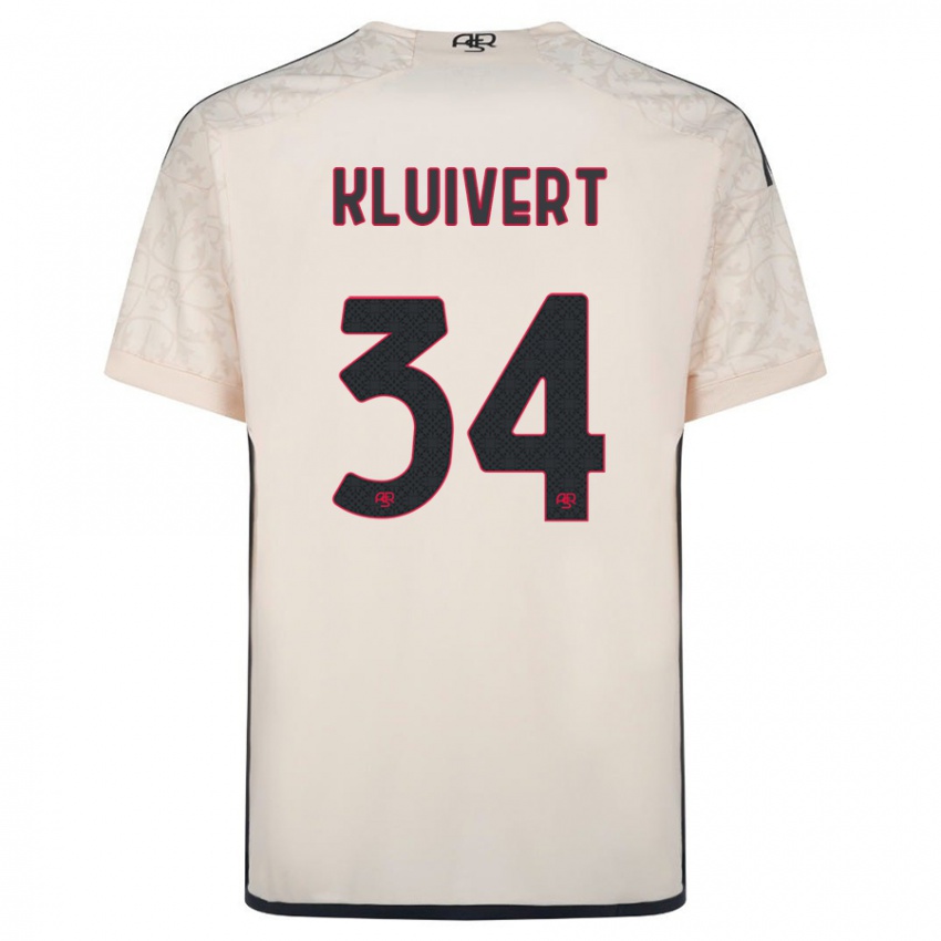 Homem Camisola Justin Kluivert #34 Esbranquiçado Alternativa 2023/24 Camisa