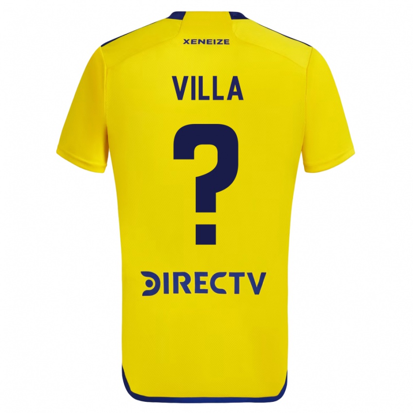 Homem Camisola Sebastian Villa #0 Amarelo Alternativa 2023/24 Camisa
