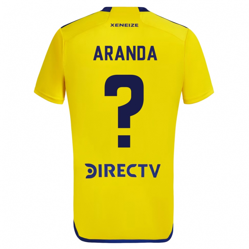 Homem Camisola Gabriel Aranda #0 Amarelo Alternativa 2023/24 Camisa