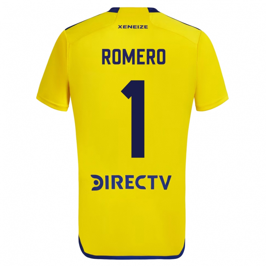 Homem Camisola Sergio Romero #1 Amarelo Alternativa 2023/24 Camisa