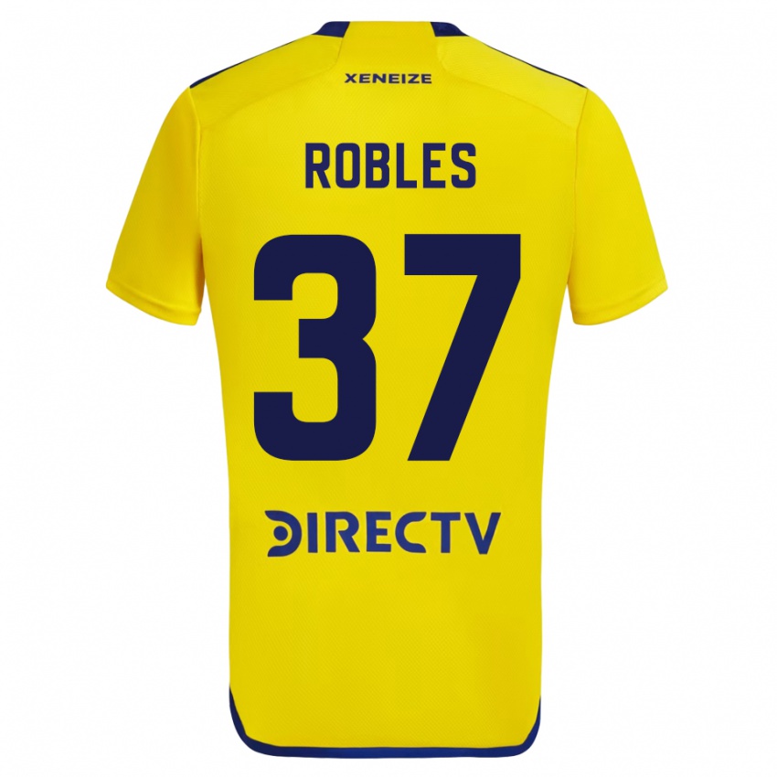 Homem Camisola Sebastián Díaz Robles #37 Amarelo Alternativa 2023/24 Camisa