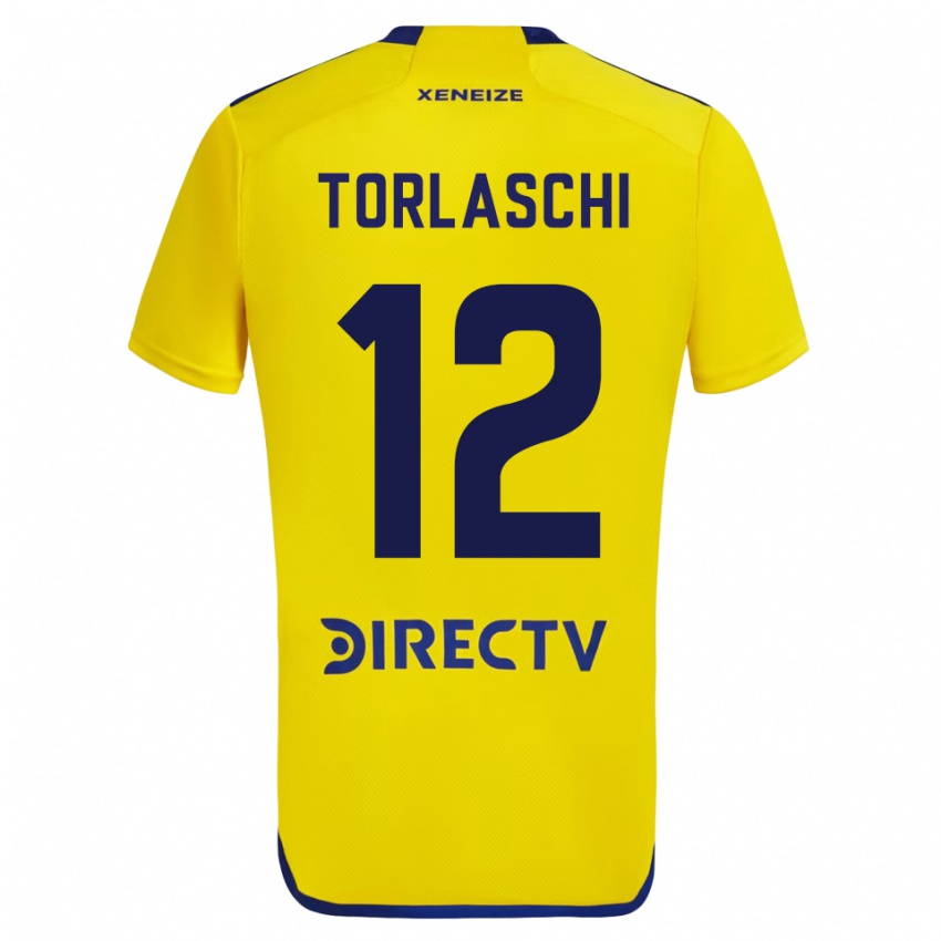 Homem Camisola Lucas Torlaschi #12 Amarelo Alternativa 2023/24 Camisa