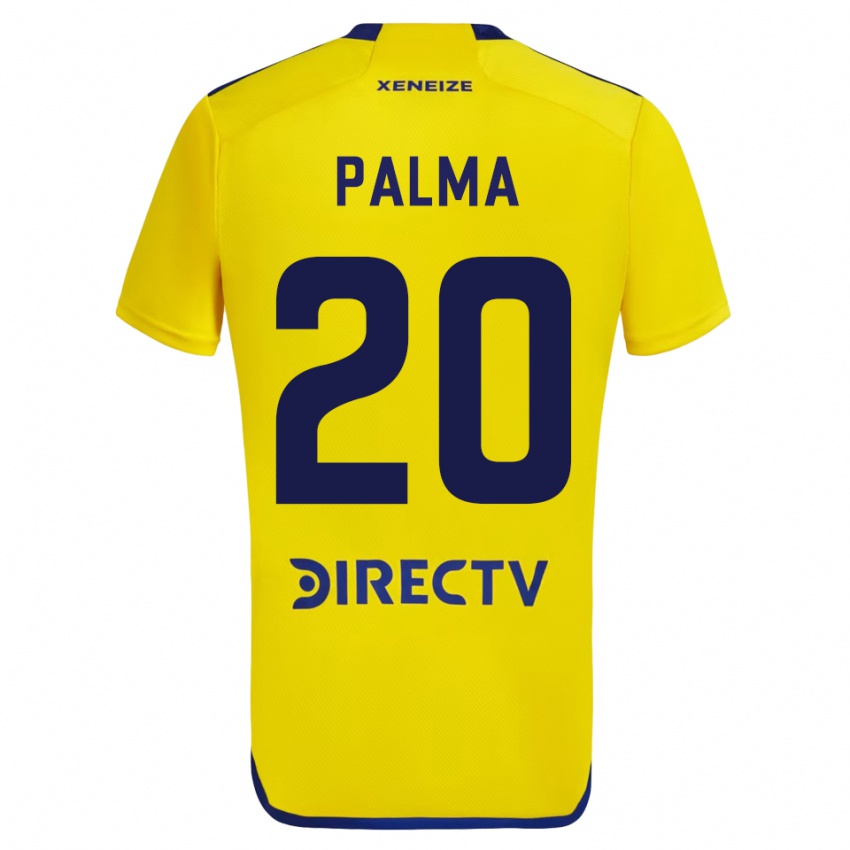 Homem Camisola Lucas Palma #20 Amarelo Alternativa 2023/24 Camisa