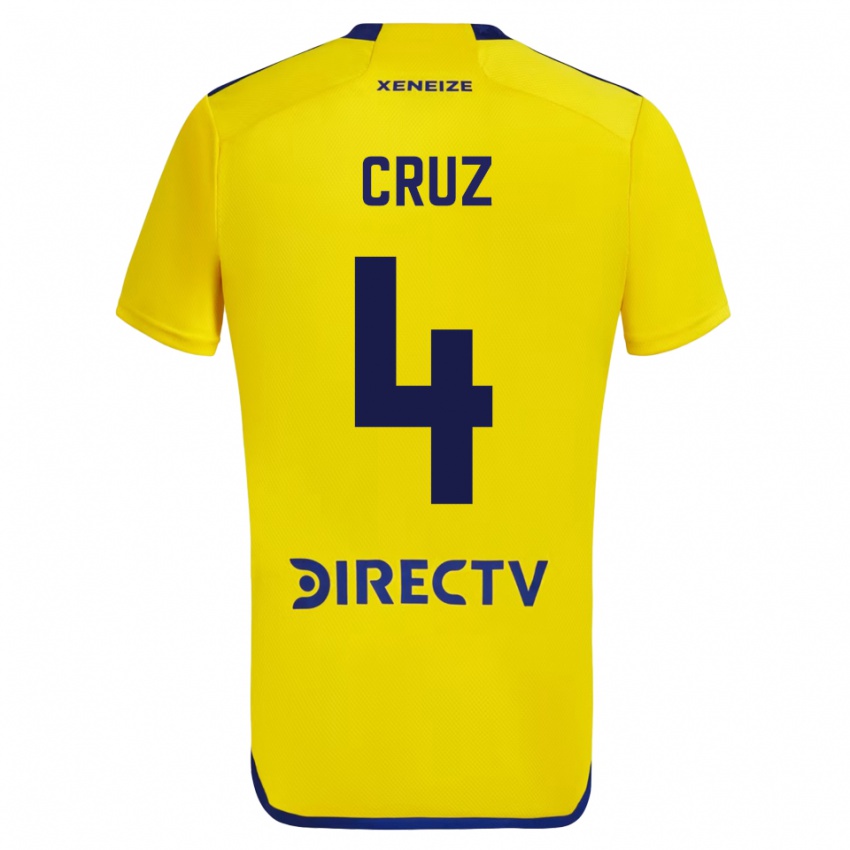 Homem Camisola Julieta Cruz #4 Amarelo Alternativa 2023/24 Camisa