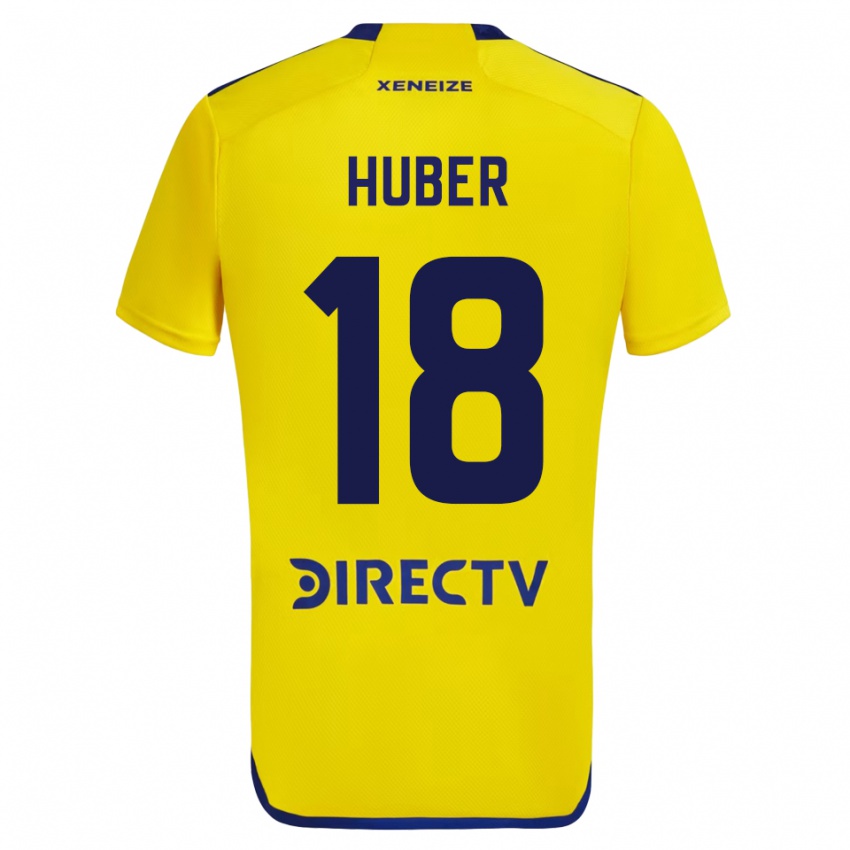 Homem Camisola Clarisa Huber #18 Amarelo Alternativa 2023/24 Camisa