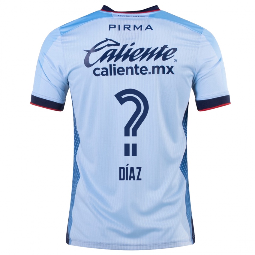 Homem Camisola Josué Díaz #0 Céu Azul Alternativa 2023/24 Camisa