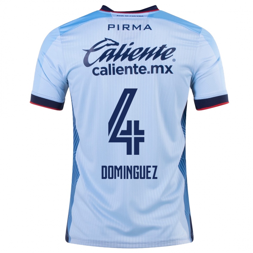 Homem Camisola Julio Cesar Dominguez #4 Céu Azul Alternativa 2023/24 Camisa