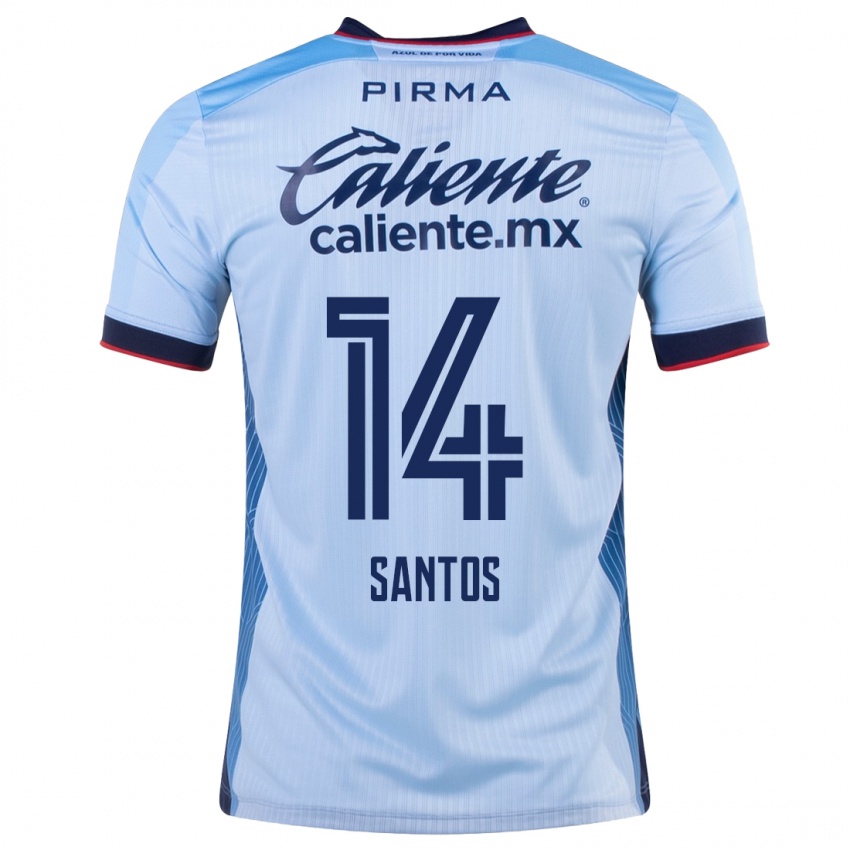 Homem Camisola Eleisa Santos #14 Céu Azul Alternativa 2023/24 Camisa
