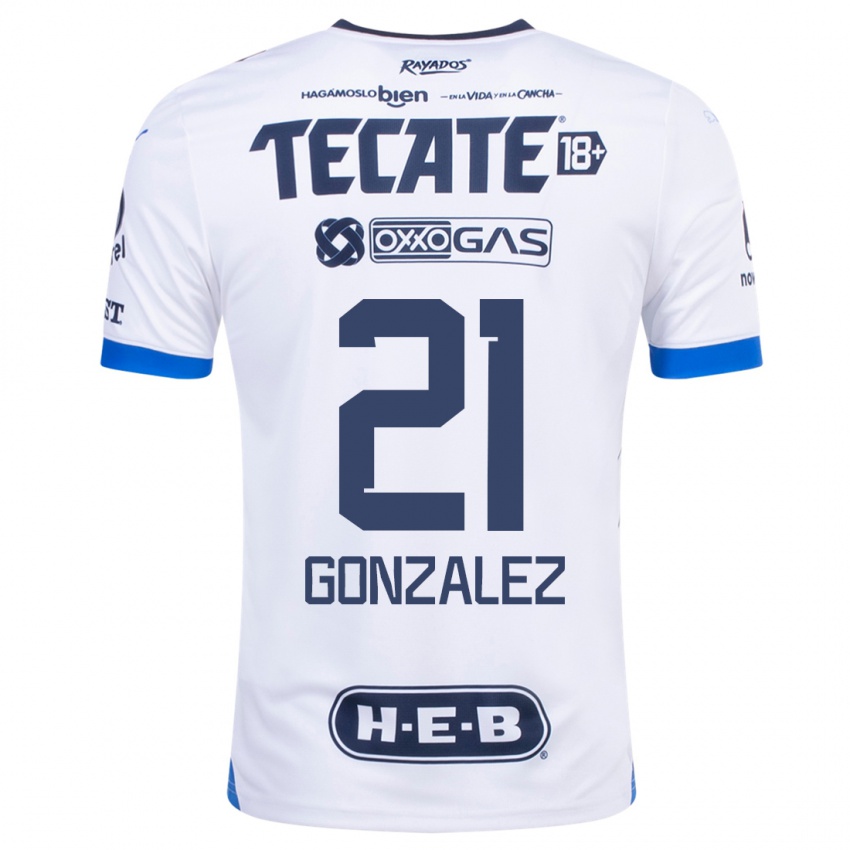 Homem Camisola Arturo Gonzalez #21 Branco Alternativa 2023/24 Camisa