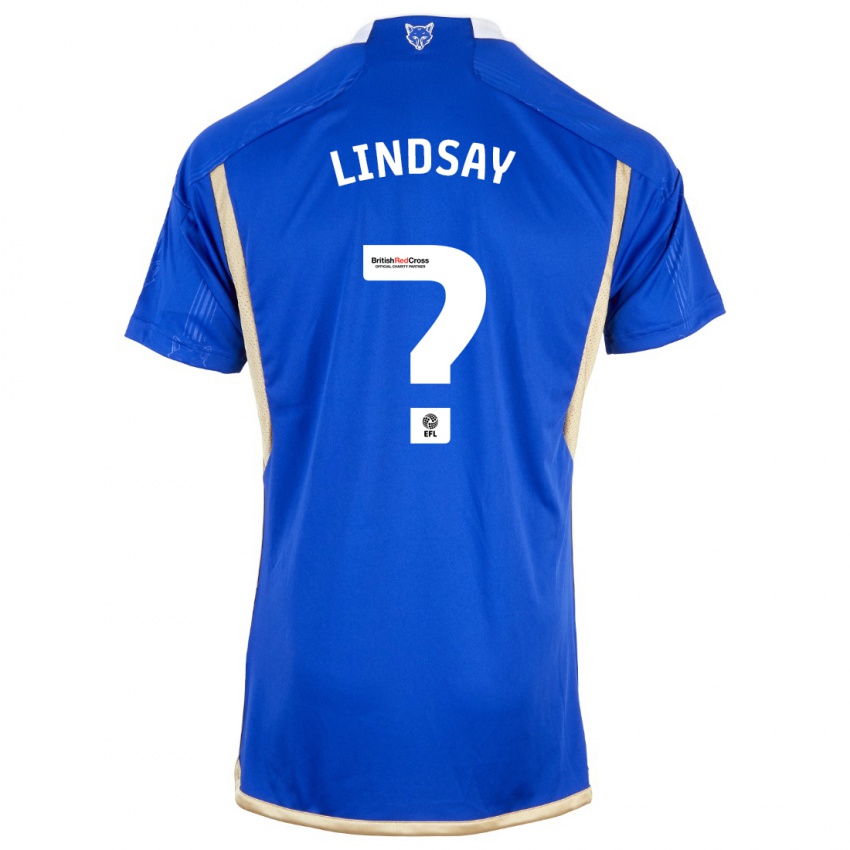Mulher Camisola Jahmari Lindsay #0 Azul Real Principal 2023/24 Camisa