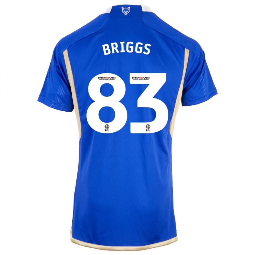 Mulher Camisola Logan Briggs #83 Azul Real Principal 2023/24 Camisa