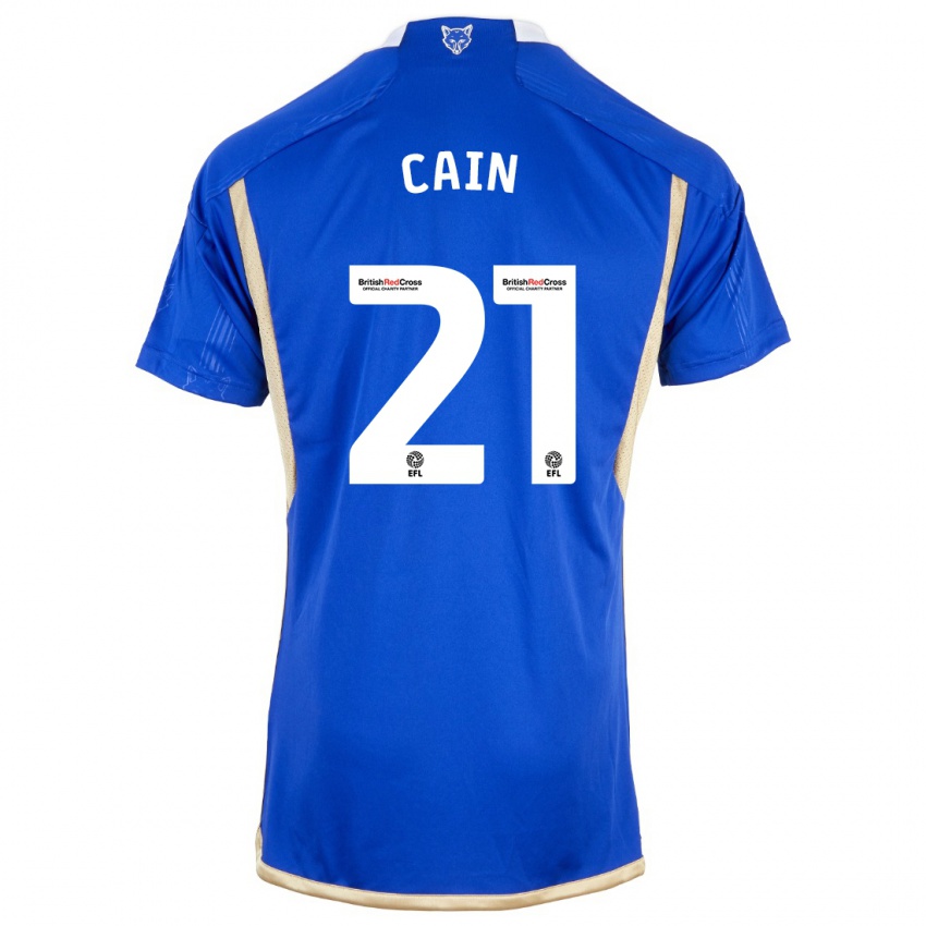 Mulher Camisola Hannah Cain #21 Azul Real Principal 2023/24 Camisa