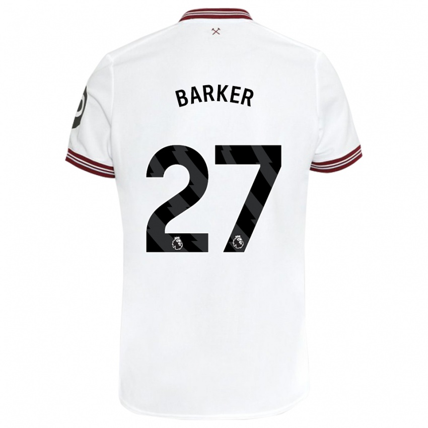 Mulher Camisola Maisy Barker #27 Branco Alternativa 2023/24 Camisa