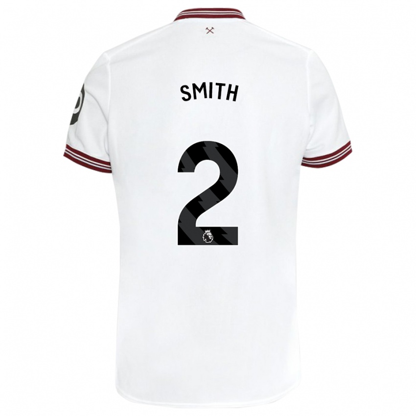Mulher Camisola Kirsty Smith #2 Branco Alternativa 2023/24 Camisa