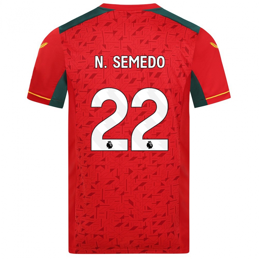Mulher Camisola Nelson Semedo #22 Vermelho Alternativa 2023/24 Camisa