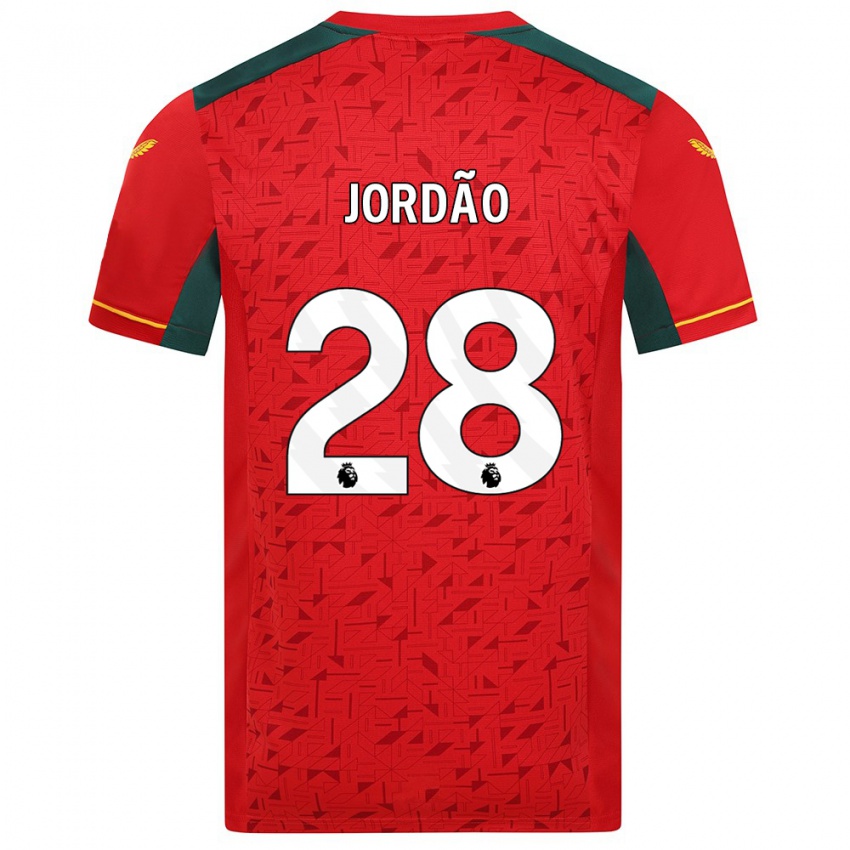 Mulher Camisola Bruno Jordao #28 Vermelho Alternativa 2023/24 Camisa