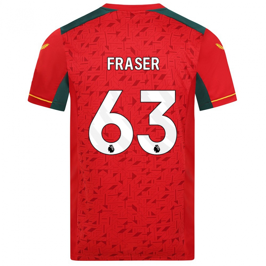 Mulher Camisola Nathan Fraser #63 Vermelho Alternativa 2023/24 Camisa