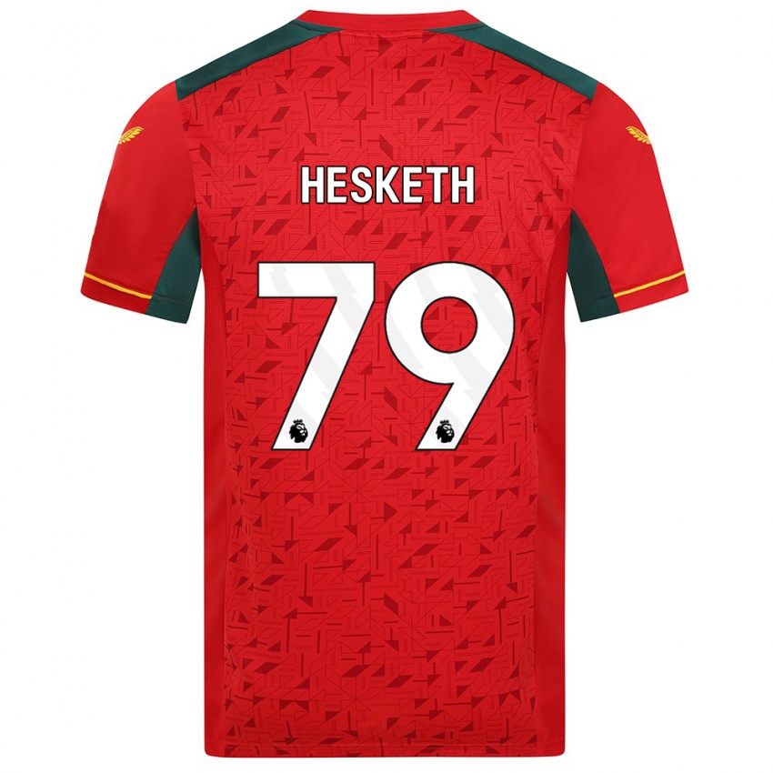 Mulher Camisola Owen Hesketh #79 Vermelho Alternativa 2023/24 Camisa