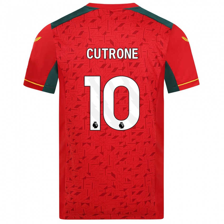 Mulher Camisola Patrick Cutrone #10 Vermelho Alternativa 2023/24 Camisa