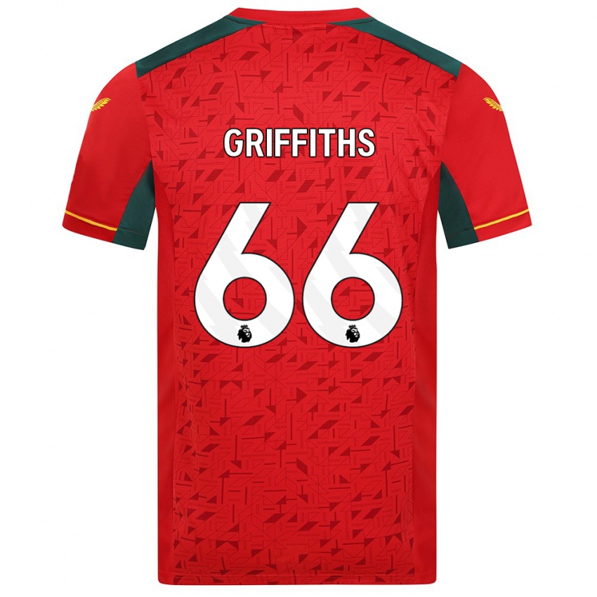Mulher Camisola Harvey Griffiths #66 Vermelho Alternativa 2023/24 Camisa