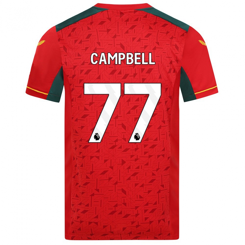 Mulher Camisola Chem Campbell #77 Vermelho Alternativa 2023/24 Camisa