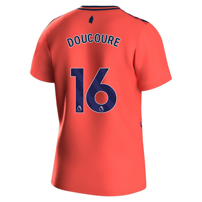 Mulher Camisola Abdoulaye Doucoure #16 Corais Alternativa 2023/24 Camisa