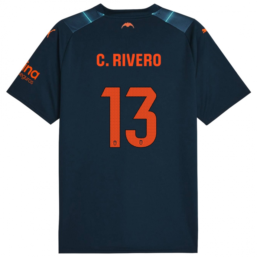 Mulher Camisola Cristian Rivero #13 Azul Marinho Alternativa 2023/24 Camisa