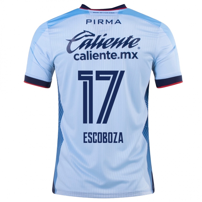 Mulher Camisola Alonso Escoboza #17 Céu Azul Alternativa 2023/24 Camisa