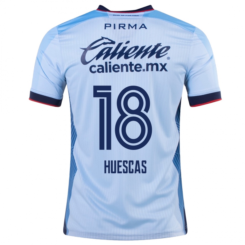 Mulher Camisola Rodrigo Huescas #18 Céu Azul Alternativa 2023/24 Camisa