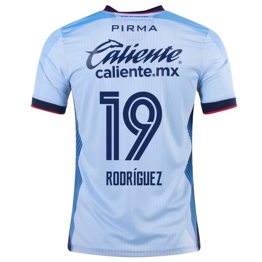 Mulher Camisola Carlos Rodriguez #19 Céu Azul Alternativa 2023/24 Camisa