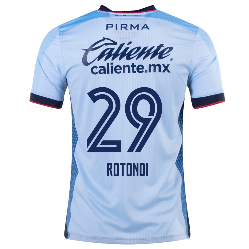Mulher Camisola Carlos Rotondi #29 Céu Azul Alternativa 2023/24 Camisa