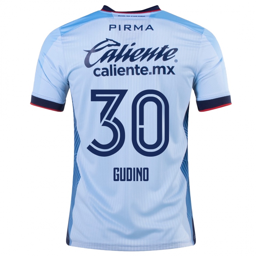 Mulher Camisola Andres Gudino #30 Céu Azul Alternativa 2023/24 Camisa