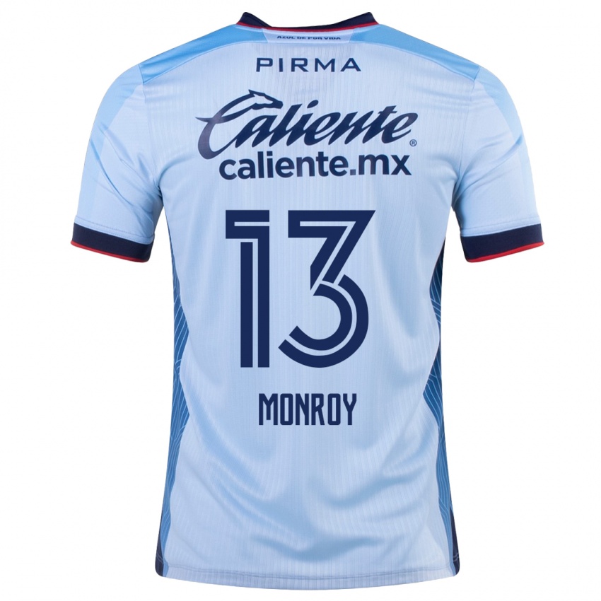 Mulher Camisola Daniela Monroy #13 Céu Azul Alternativa 2023/24 Camisa