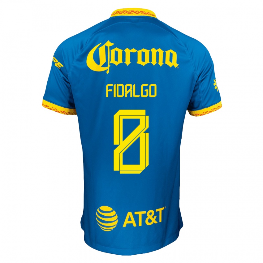 Mulher Camisola Alvaro Fidalgo #8 Azul Alternativa 2023/24 Camisa